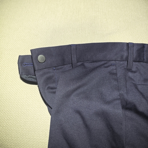 Banana Republic Slim Fit Stretch Preppy Navy Blue Men's Size 31x32 Pants - Picture 5 of 16